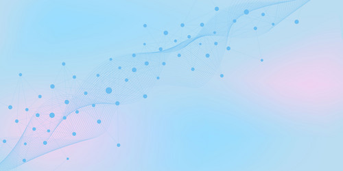 abstract technology network connection points vector image