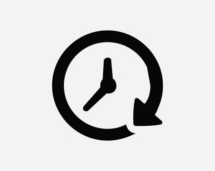 countdown icon time timer clock arrow deadline eps vector image