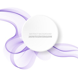 smooth abstract border wave background modern vector image