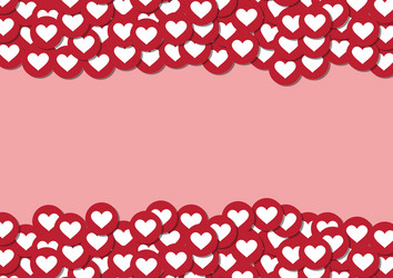 heart shape emoticon with blank copyspace vector