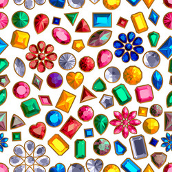 set of realistic precious stones jewels vector