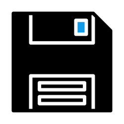 floppy disk icon concept of data storage vector image