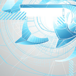 High Tech Futuristic Abstract Tech vector image