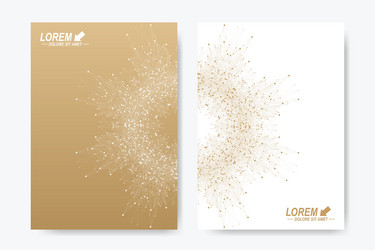 Modern template for brochure leaflet vector