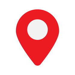 rounded location pointer vector image