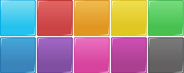 set of colorful block vector