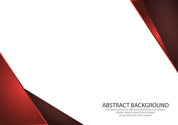 white background with red color shape side modern vector image