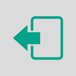 exit icon vector image