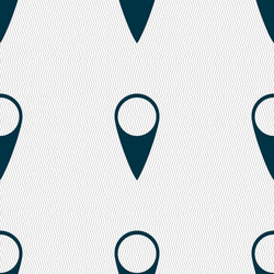 map pointer icon gps location symbol seamless vector image