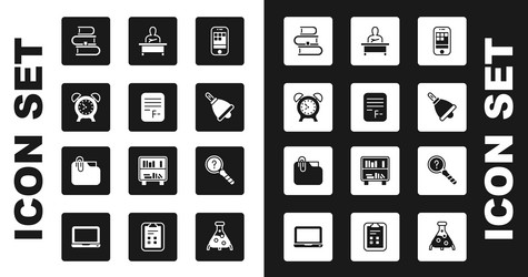 set smartphone exam paper with incorrect answers vector image