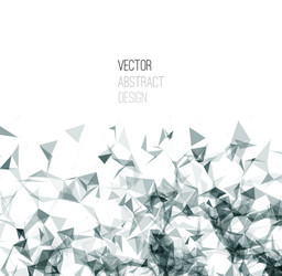 wireframe mesh polygonal background vector image