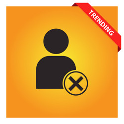 block user icon for web and mobile vector image