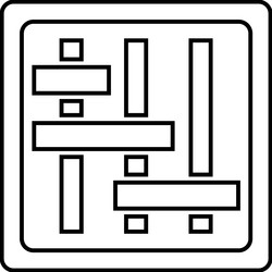 Iteration scope project management line icon vector