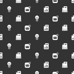 set document with graph chart paper shredder vector image