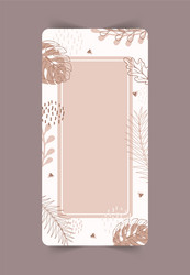 Stories template abstract vertical background vector