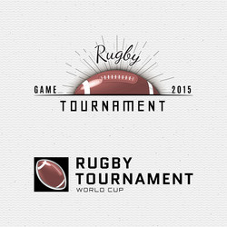 Rugby Sport Badges & Labels Vector Image
