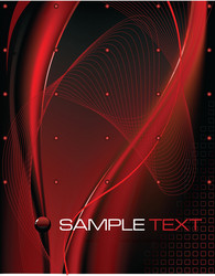 Dynamic Red Abstract Flow vector image