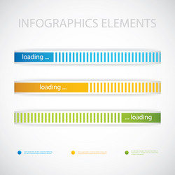 Blue loading bars Royalty Free Vector Image - VectorStock