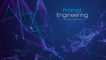 prompt engineering ai and data visualization vector image