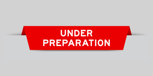 red color inserted label with word under vector image