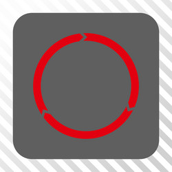 rotation rounded square button vector image
