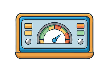 digital dashboard interface icon featuring vector image