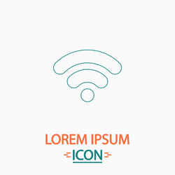 wifi signal computer symbol vector image