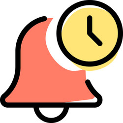 snooze an alarm on portable devices with timer vector image