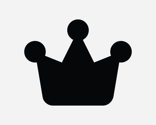 crown icon royal headwear king queen princess sign vector