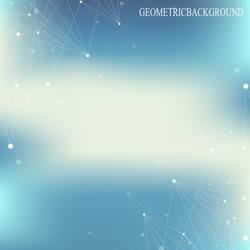 geometric abstract background with connected line vector image