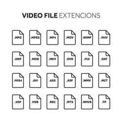 lineoutline flat style icon set source code vector image