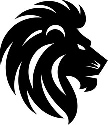 lion logo design symbol of strength and majesty Vector Image