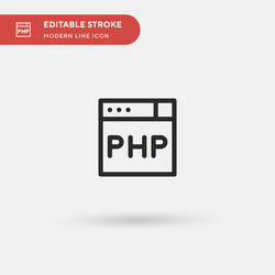 php simple icon symbol design vector