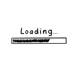 Loading status and progress bar vector