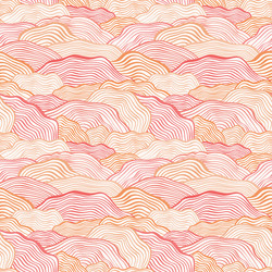 seamless pattern with wavy scale texture vector image