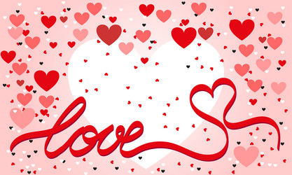 love continuous line script cursive text vector image