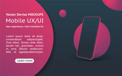 mobile apps user interface app design on a black vector image
