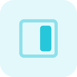 right alignment-setting adjust layout-edit column vector image