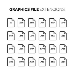 lineoutline flat style icon set source code vector image