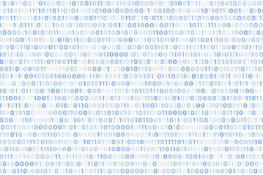 Digital white background with binary code numbers Vector Image
