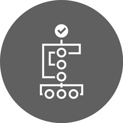 planning project workflow icon gray graphics vector image