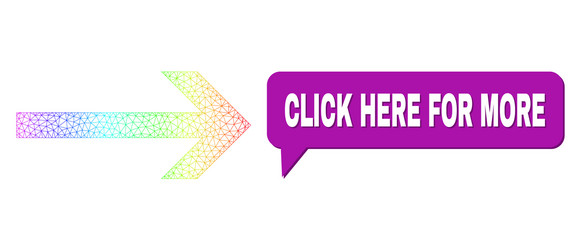 Spectrum net gradient arrow right icon and click vector