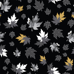 Seamless pattern with patterned leaves complex vector