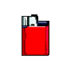 Fire kerosene lamp game pixel art Royalty Free Vector Image