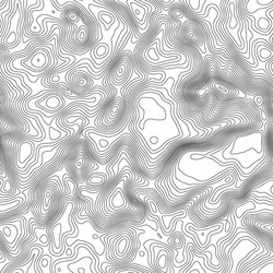 seamless pattern topographic map background vector