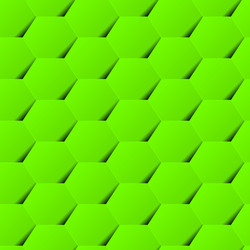 3D Shadowed Geometric Hexagon Pattern vector image