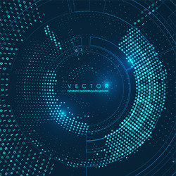 abstract big data visualization vector image