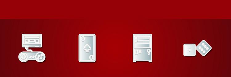 set game console with joystick playing card vector image
