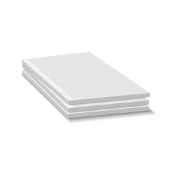 Stacked Blank Books - Paperback Pile vector image
