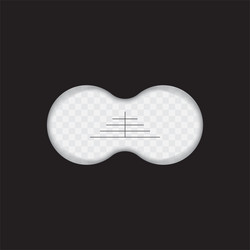 view from the binoculars on transparent background vector image